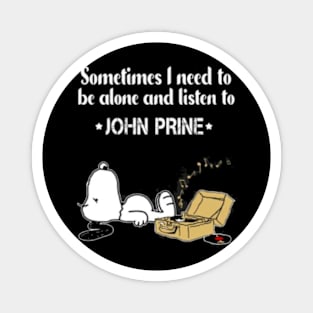 John Prine // Aesthetic Vinyl Record // T-Shirt Magnet